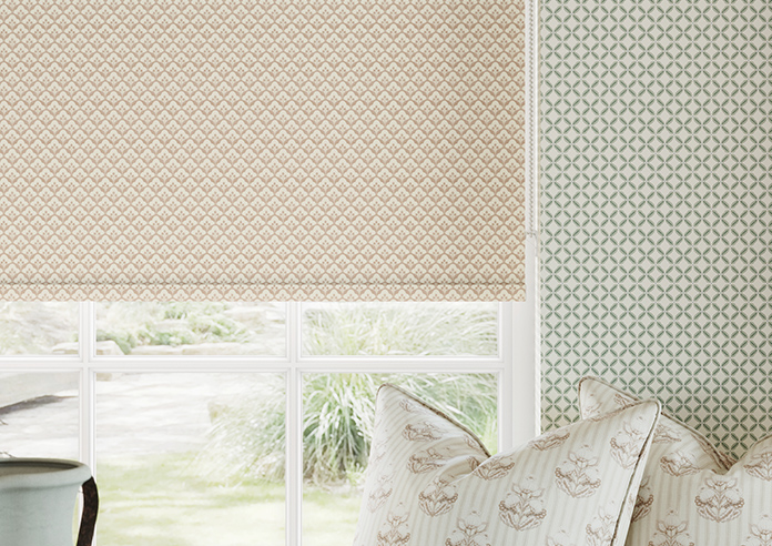 Trellis Prints, Scallop and Bud Manson - Roller Blind - Image 5